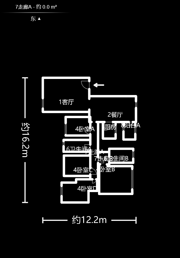 听香水榭  3室2厅2卫   193.00万户型图