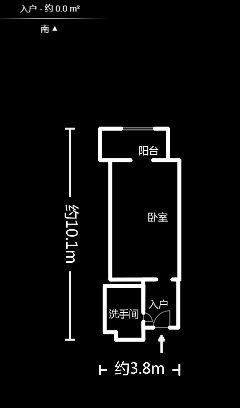 东塘瑞府  1室1厅1卫   30.00万户型图