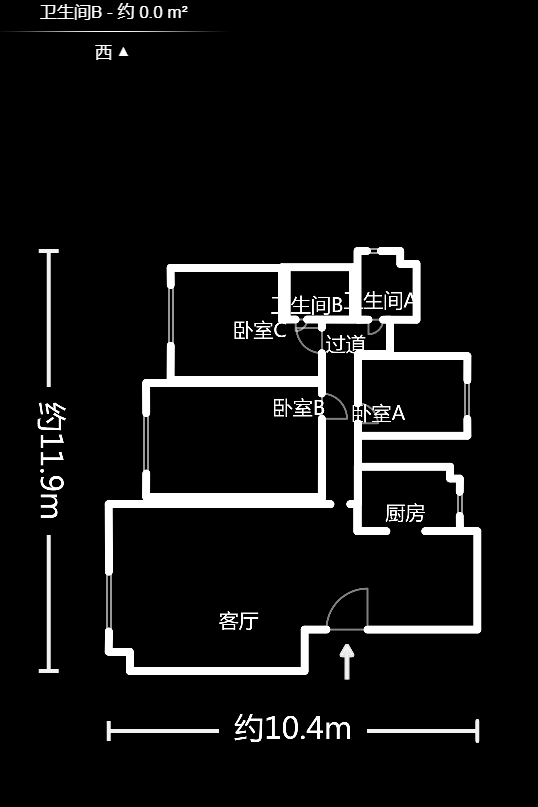 翡翠云天  4室2厅2卫   133.80万户型图