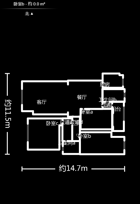 凯富嘉园  4室2厅1卫    75.0万户型图