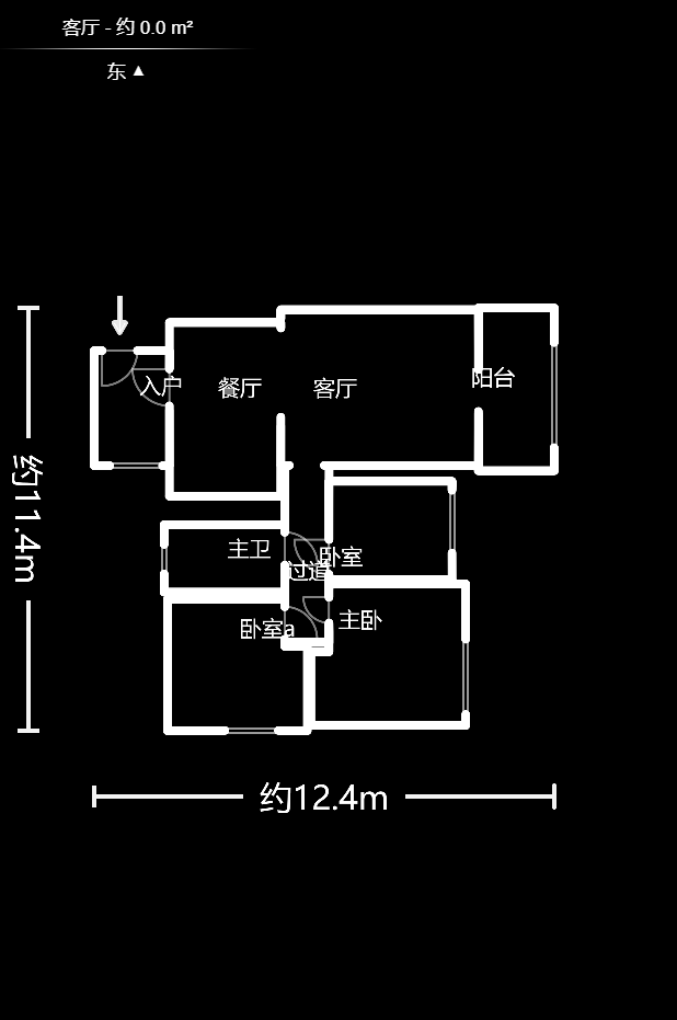豐源國際  3室2廳1衛(wèi)    81.0萬戶型圖