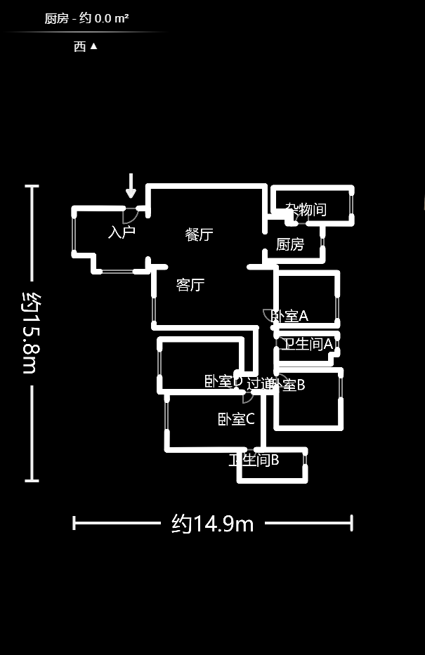奥林匹克花园  4室2厅2卫    228.5万户型图