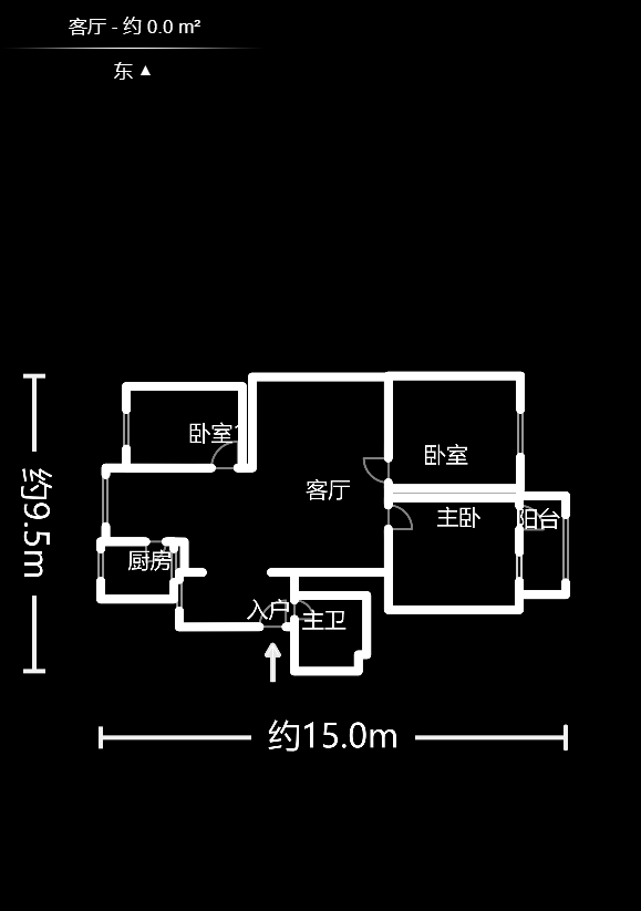 马王堆陶瓷建材新城  3室2厅1卫   50.00万户型图