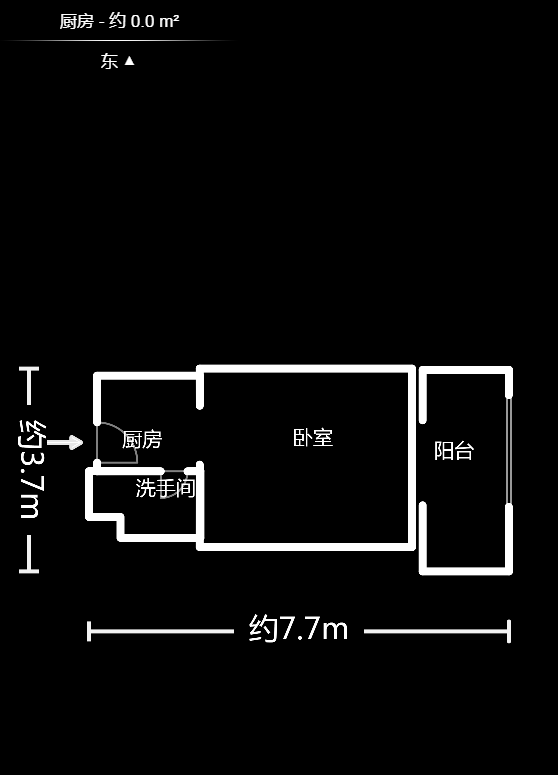 拿铁空间  1室1厅1卫    31.0万户型图