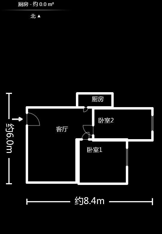 北辰三角洲E4區(qū)  2室2廳1衛(wèi)    3300.0元/月戶型圖