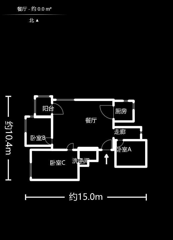 西街花园  3室2厅2卫   199.80万户型图