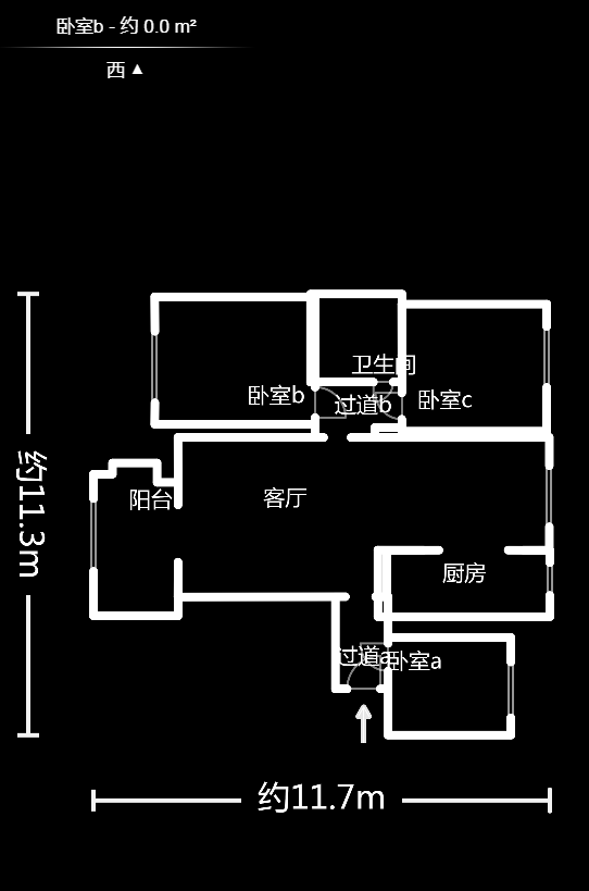 欧莱雅郡  3室1厅1卫   100.00万户型图