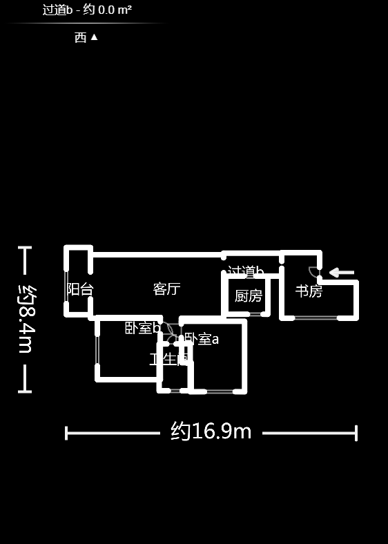 中豪城南时代（中豪南苑）  3室2厅1卫   88.00万户型图