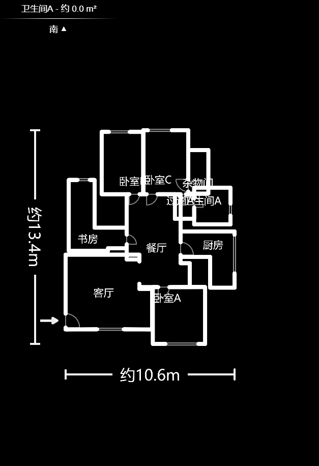 森林公园壹号（森林雅苑）  4室2厅1卫    103.8万户型图
