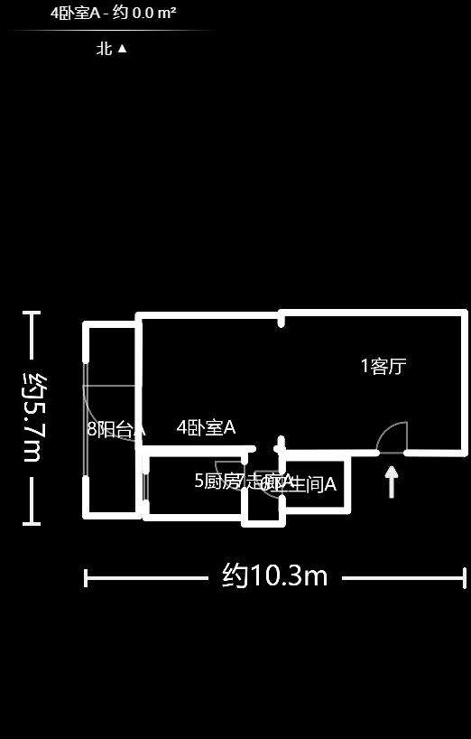 如果爱  1室1厅1卫   46.00万户型图