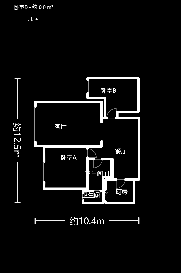 江山如画  2室2厅1卫    83.0万户型图