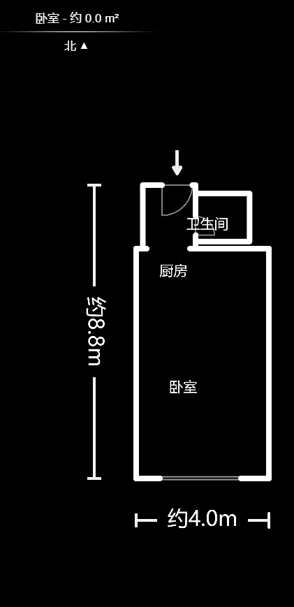 观园国际公寓  1室1厅1卫   36.00万户型图
