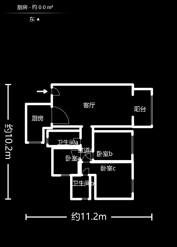 富春山  3室2厅2卫    110.0万户型图