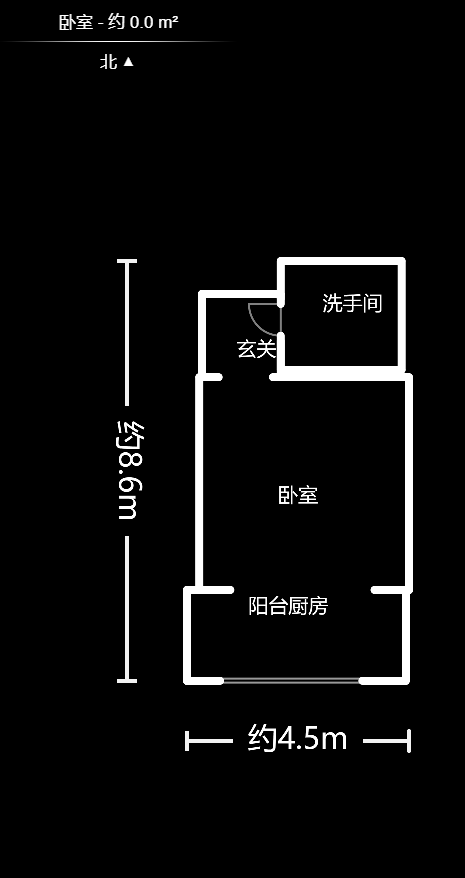 天元涉外景园B区  1室1厅1卫    31.86万户型图