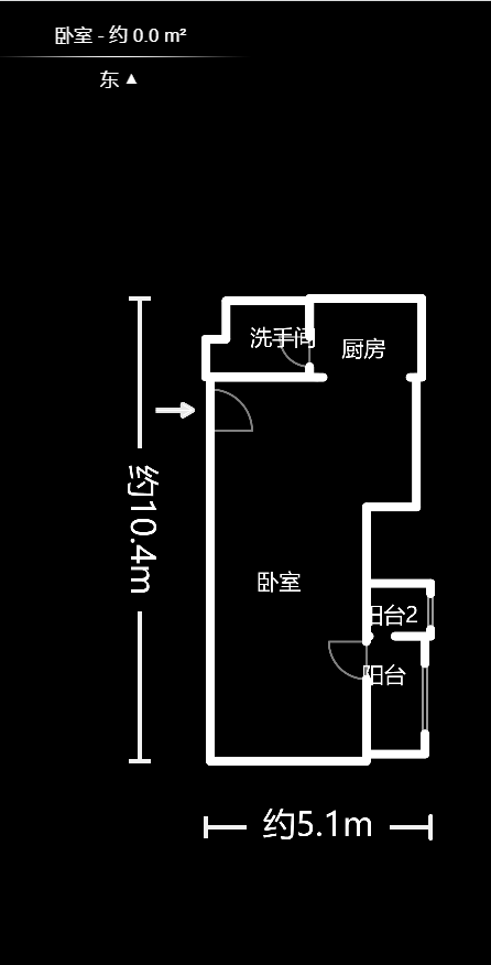 君庭金福苑  1室1厅1卫   50.00万户型图