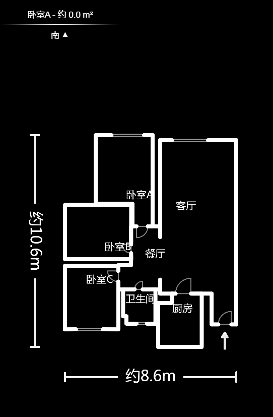 地质勘察院402大队宿舍、402大厦（四〇二家园）  3室2厅1卫   100.00万户型图