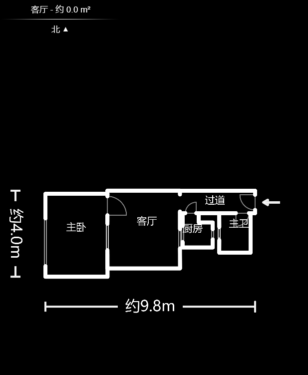 泰禹公馆  1室1厅1卫   34.80万户型图