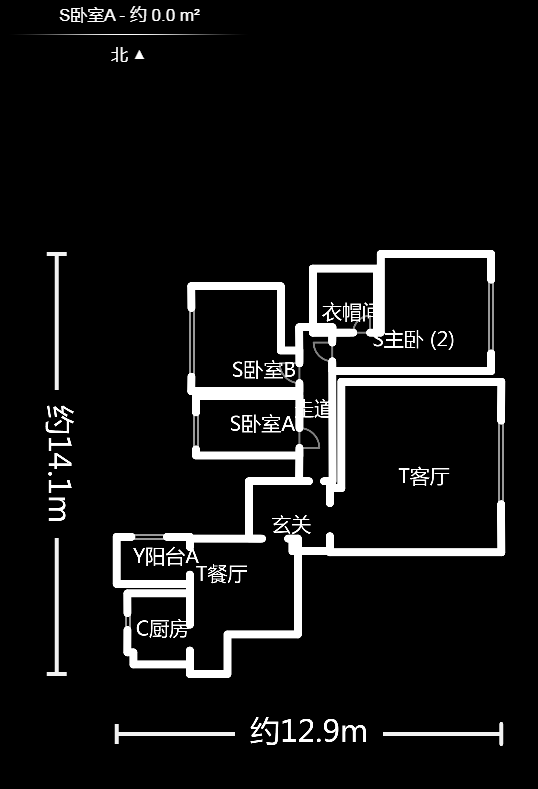和景园  3室2厅2卫    160.0万户型图