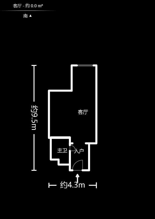 新国际（森和大厦）  1室1厅1卫    2300.0元/月室内图1