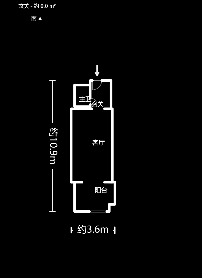 博雅例外  1室1厅1卫    25.0万户型图