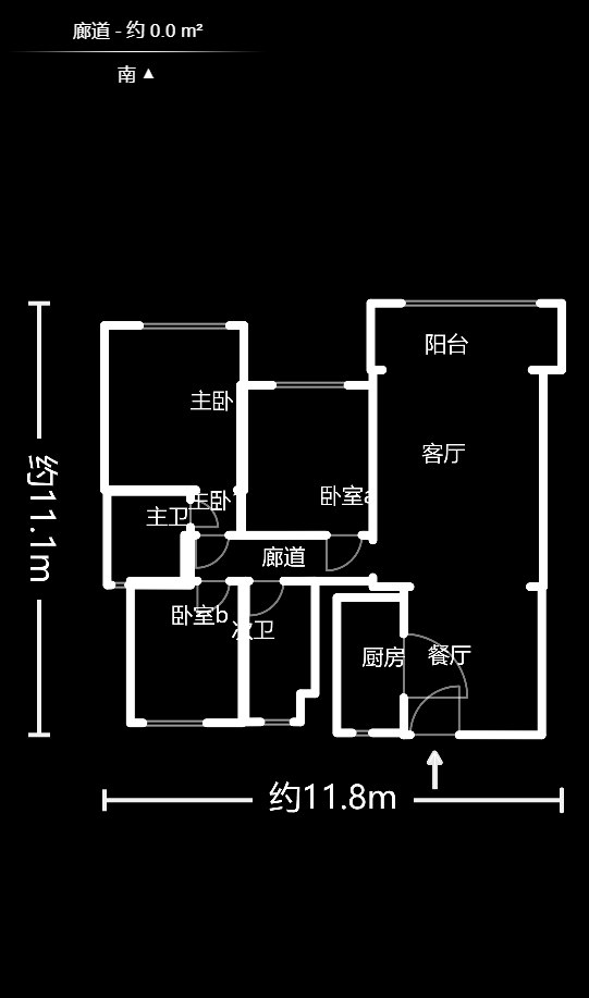 梅溪湖金茂悦（金悦雅苑）  3室2厅2卫    160.0万户型图