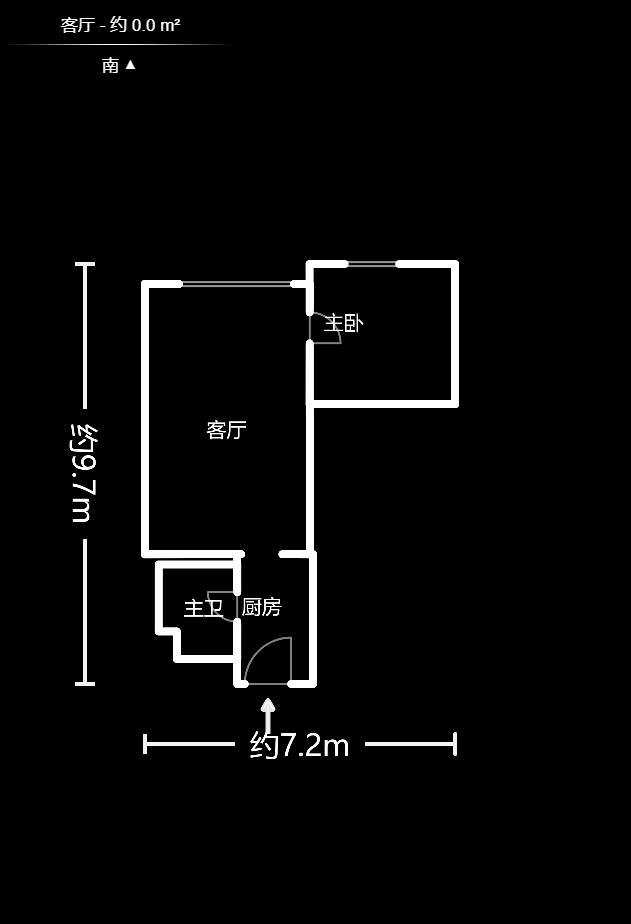 五一钻界  2室1厅1卫    85.0万户型图