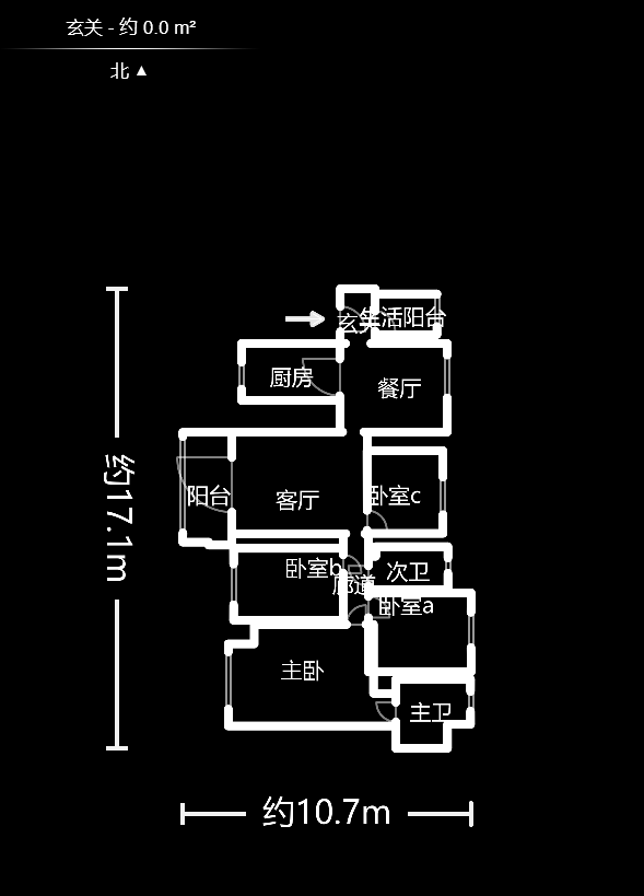 达美D6区  4室2厅2卫   147.00万户型图