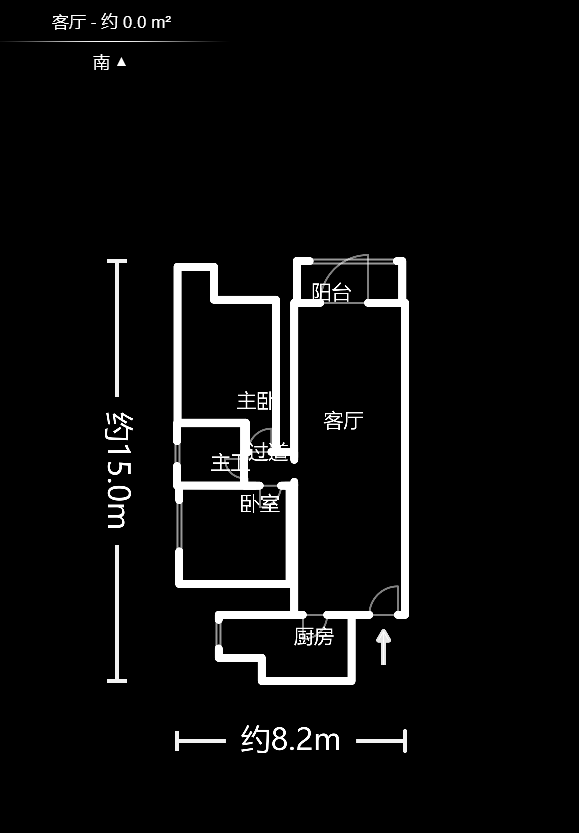 山水湾  2室2厅1卫    68.0万户型图