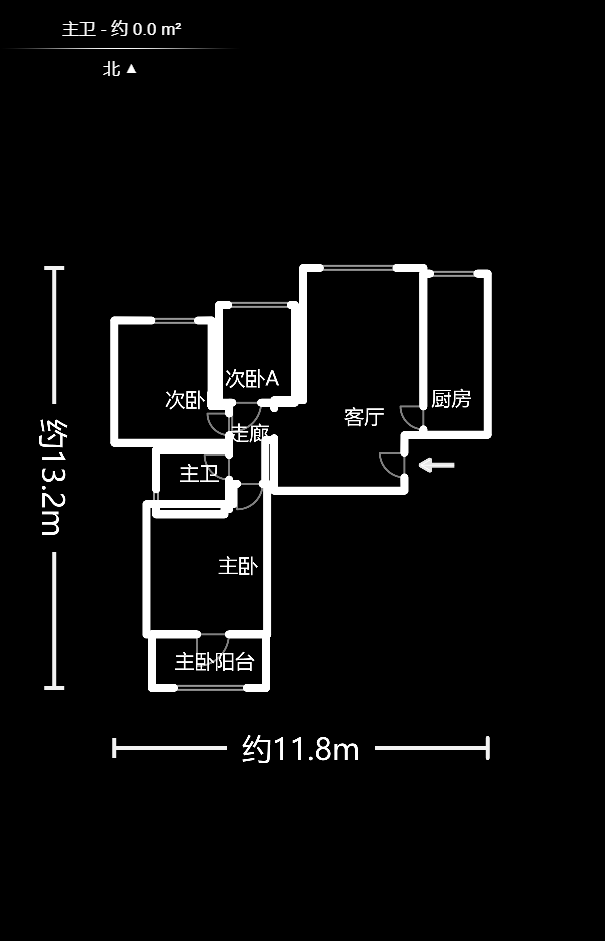 中信文化广场（中信新城二期）  3室2厅1卫    69.48万户型图