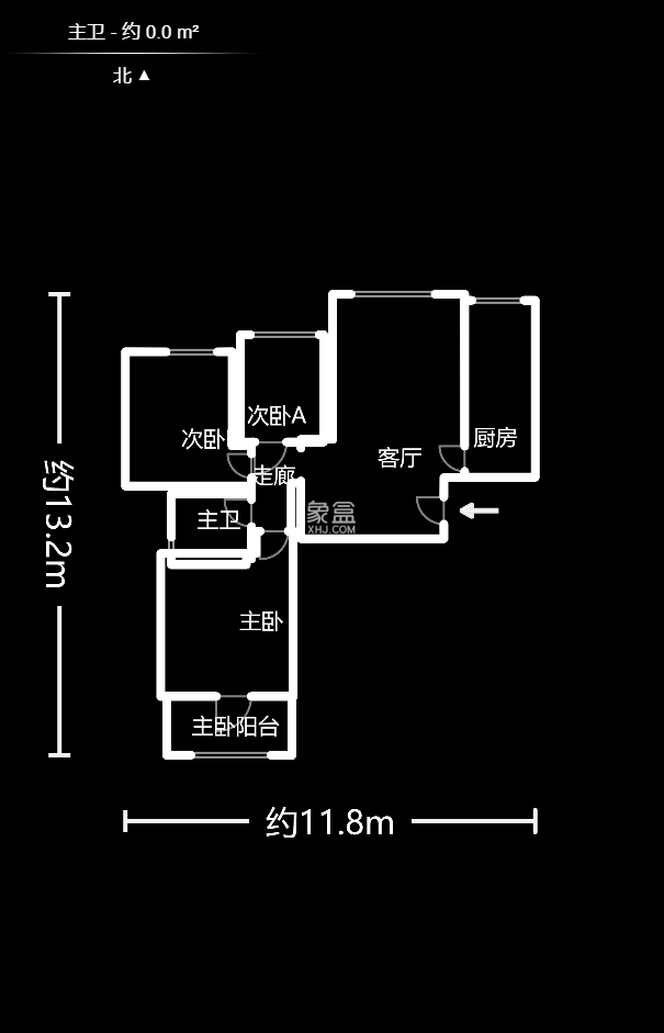 中信文化广场（中信新城二期）  3室2厅1卫   70.00万户型图