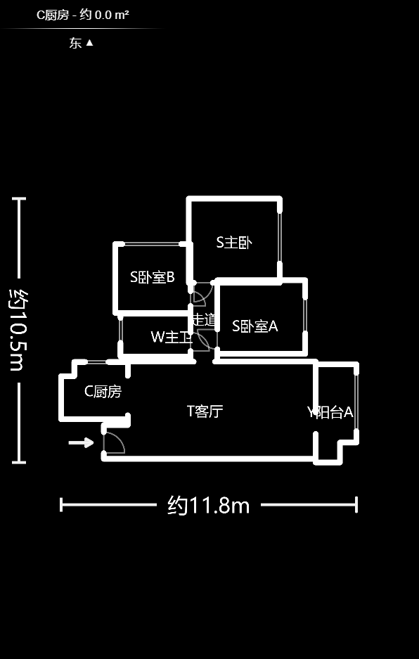 万里时代  3室2厅2卫   115.00万户型图