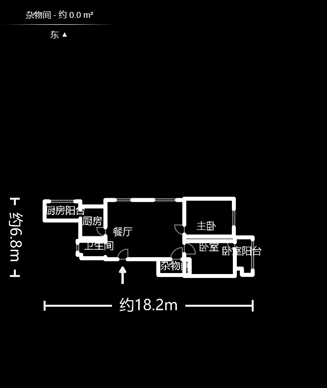 金盛園  2室1廳1衛(wèi)    75.0萬戶型圖