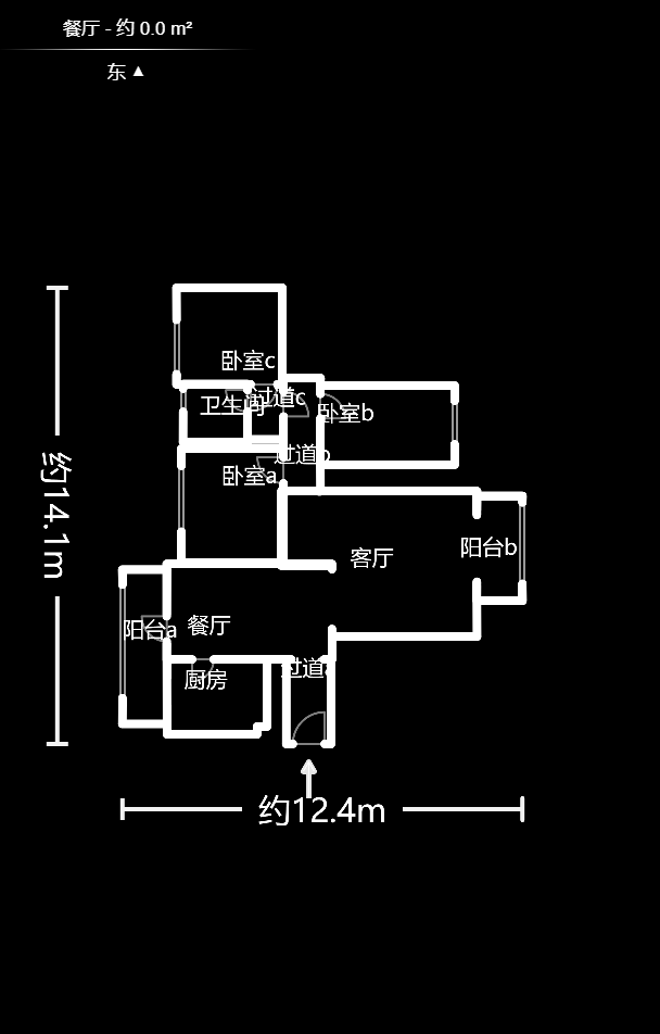 五矿紫湖香醍  4室2厅1卫   139.80万户型图