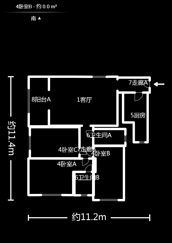 通华天都  3室2厅1卫   105.00万户型图