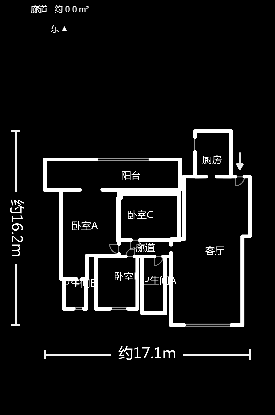 華銀南苑  3室2廳2衛(wèi)    105.0萬戶型圖