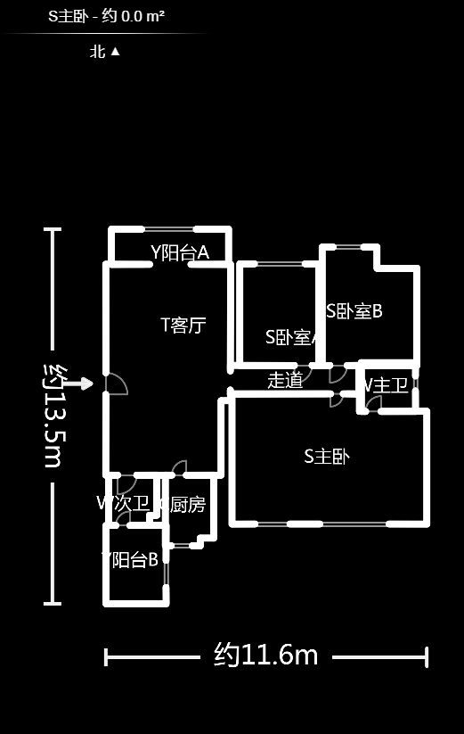 五江天街北区  4室2厅2卫    145.0万户型图