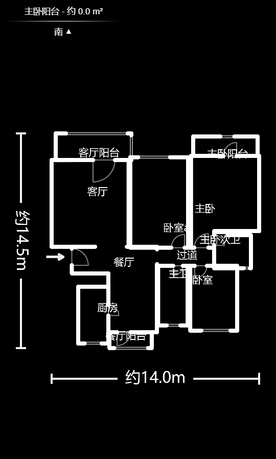 山水人家三期  3室2厅1卫   79.80万户型图
