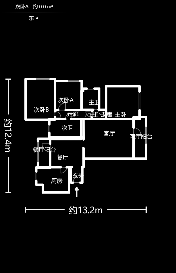 湘中海星之都  3室2厅1卫    148.0万户型图