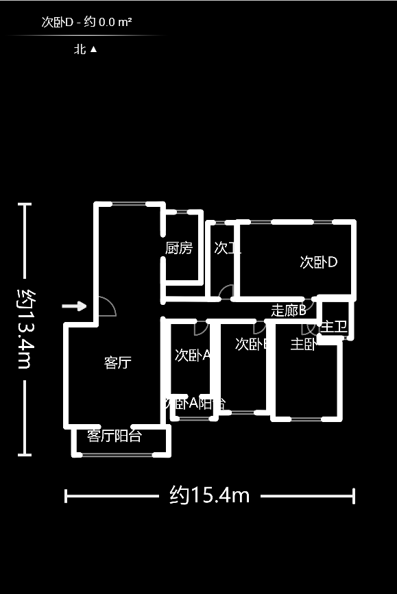 银桂苑  5室2厅2卫   146.00万户型图