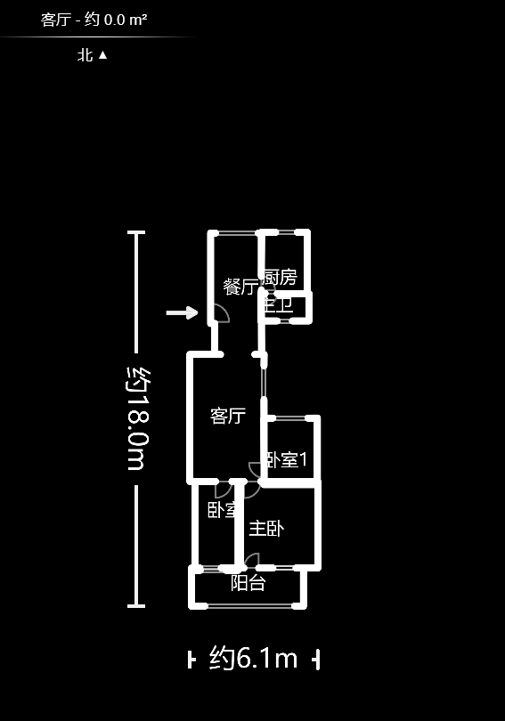 省建苑小区  3室2厅1卫    75.0万户型图