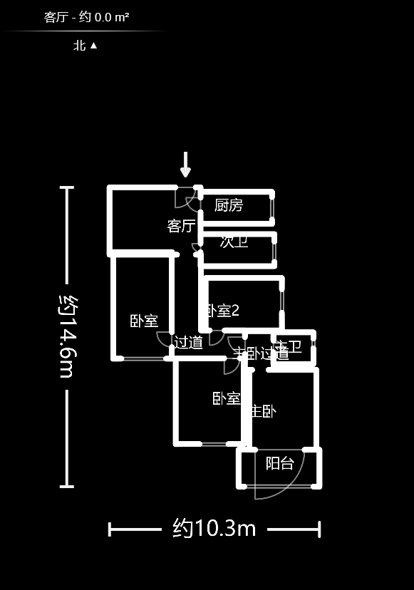 萬順家園  3室2廳2衛(wèi)    112.0萬戶型圖