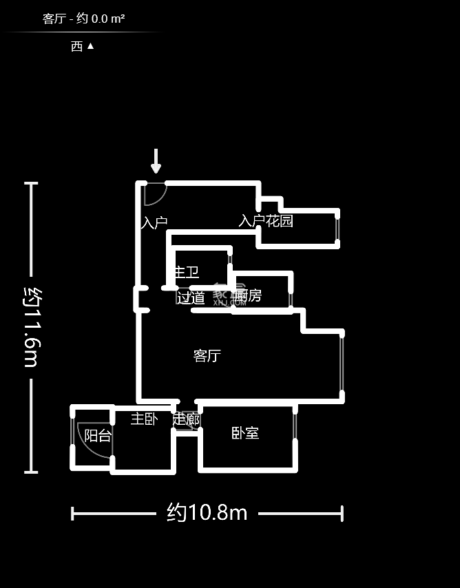 铂宫  2室2厅1卫   128.00万户型图