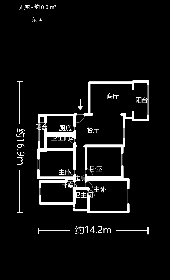 湖南有色地质勘查局宿舍（榔梨镇）  4室2厅2卫   98.80万户型图