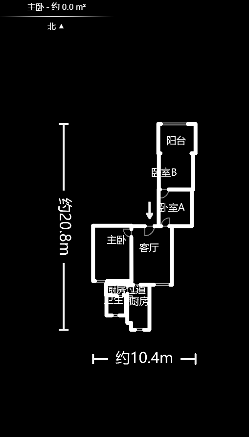 湘仪家园  2室2厅1卫   74.00万户型图