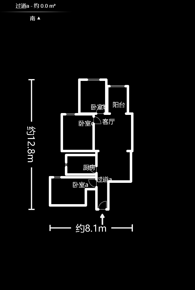 保利城（中航城国际社区、郡原美村）  3室2厅1卫    68.0万户型图