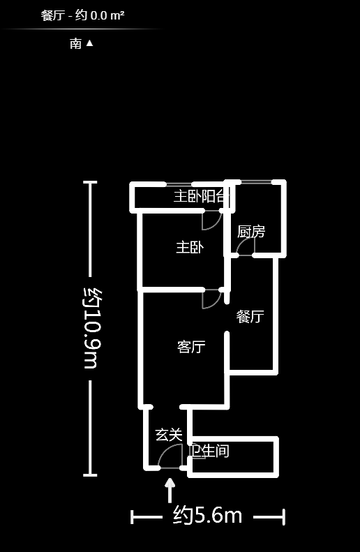 谋房博客(博客天街)  1室1厅1卫   46.00万户型图