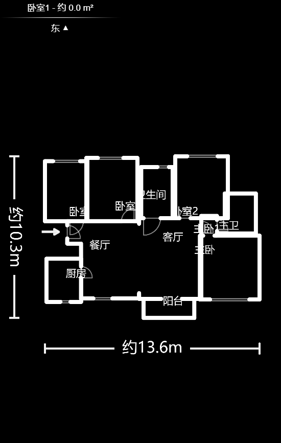 米兰春天  4室2厅2卫   104.70万户型图