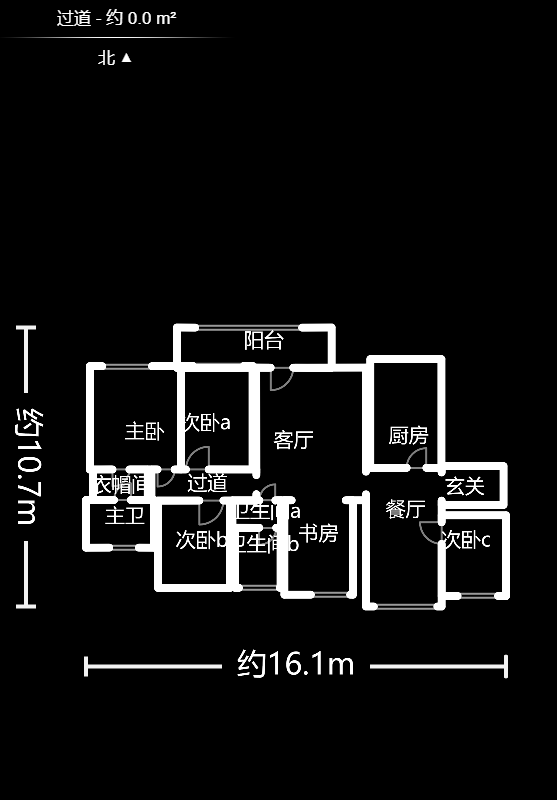 勤诚达新界  5室2厅1卫   119.00万户型图