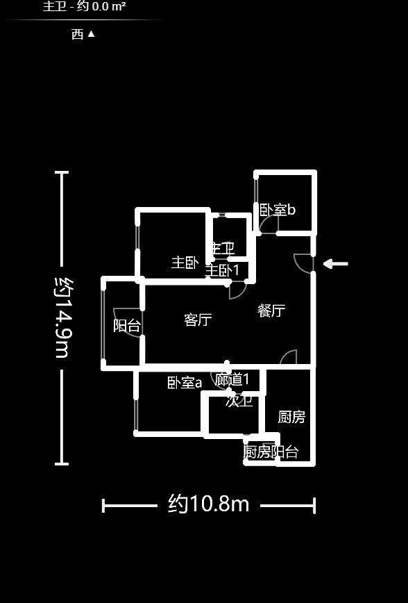 佳兆业云顶梅溪湖（佳兆业梅溪荟）  3室2厅2卫   160.00万户型图