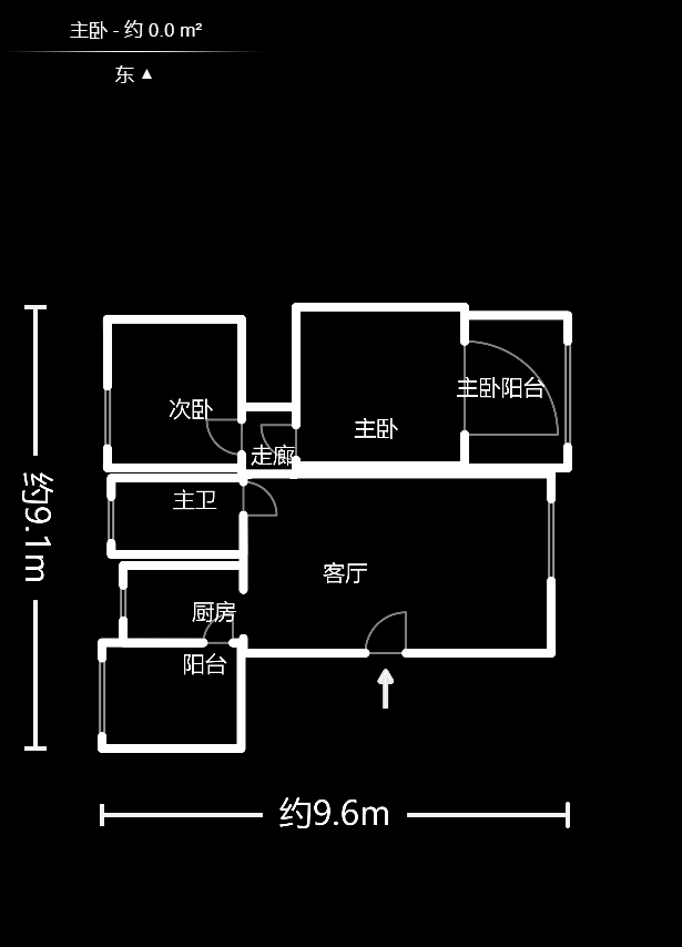 钱隆学府一、二期  3室2厅1卫    78.0万户型图